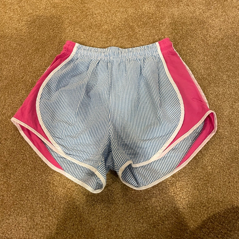Lauren James Pink and Blue Seersucker Shorties